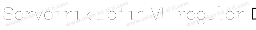 Sarvatrik Latin VF regular字体转换